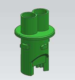 Head lamp socket holder connector mold